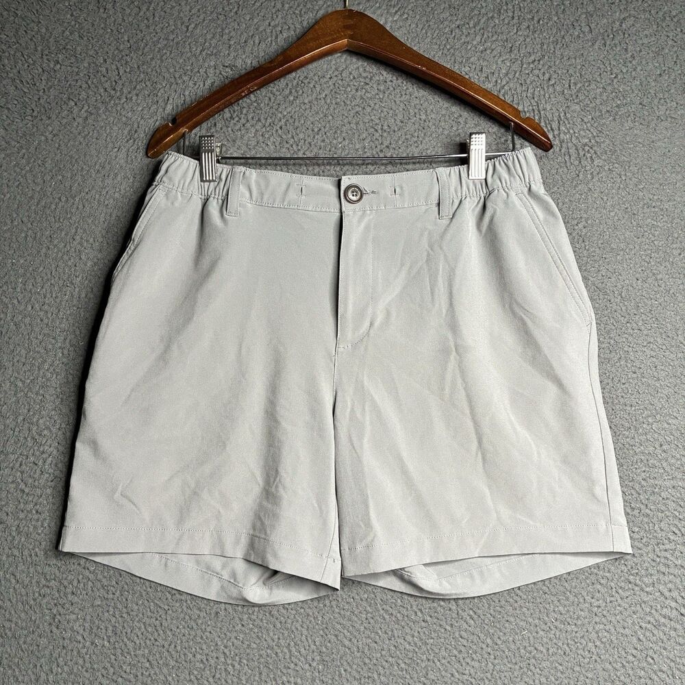 Chubbies Everywear Shorts Mens Large Gray Stretch Chino 6" Elastic Waist Casual